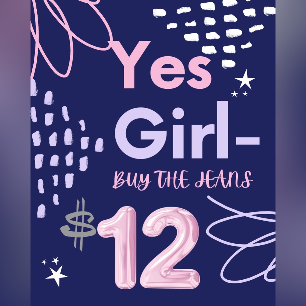 Jean show! $12 starts. 
#41-100